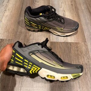 Nike Air Max Plus Black and Neon Sneakers